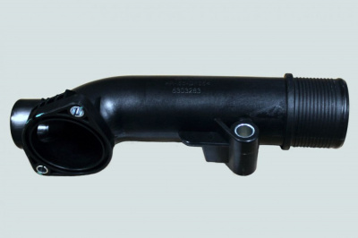 фото патрубок входной водяной (isf3.8) 5303283 пластик foton 5258034 